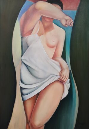 Obraz Olejny Portret  Wg. Tamary Łempickiej