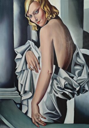 Obraz Olejny Portret Marjorie Ferry Wg. Tamary Łempickiej