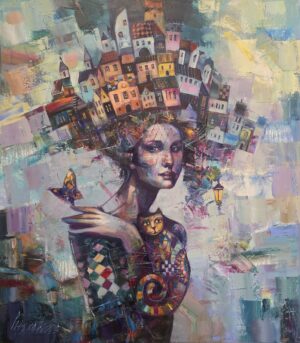 Obraz Olejny Domy z marzeń