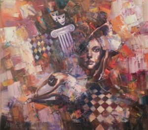 Obraz Olejny Za kurtyną marzeń