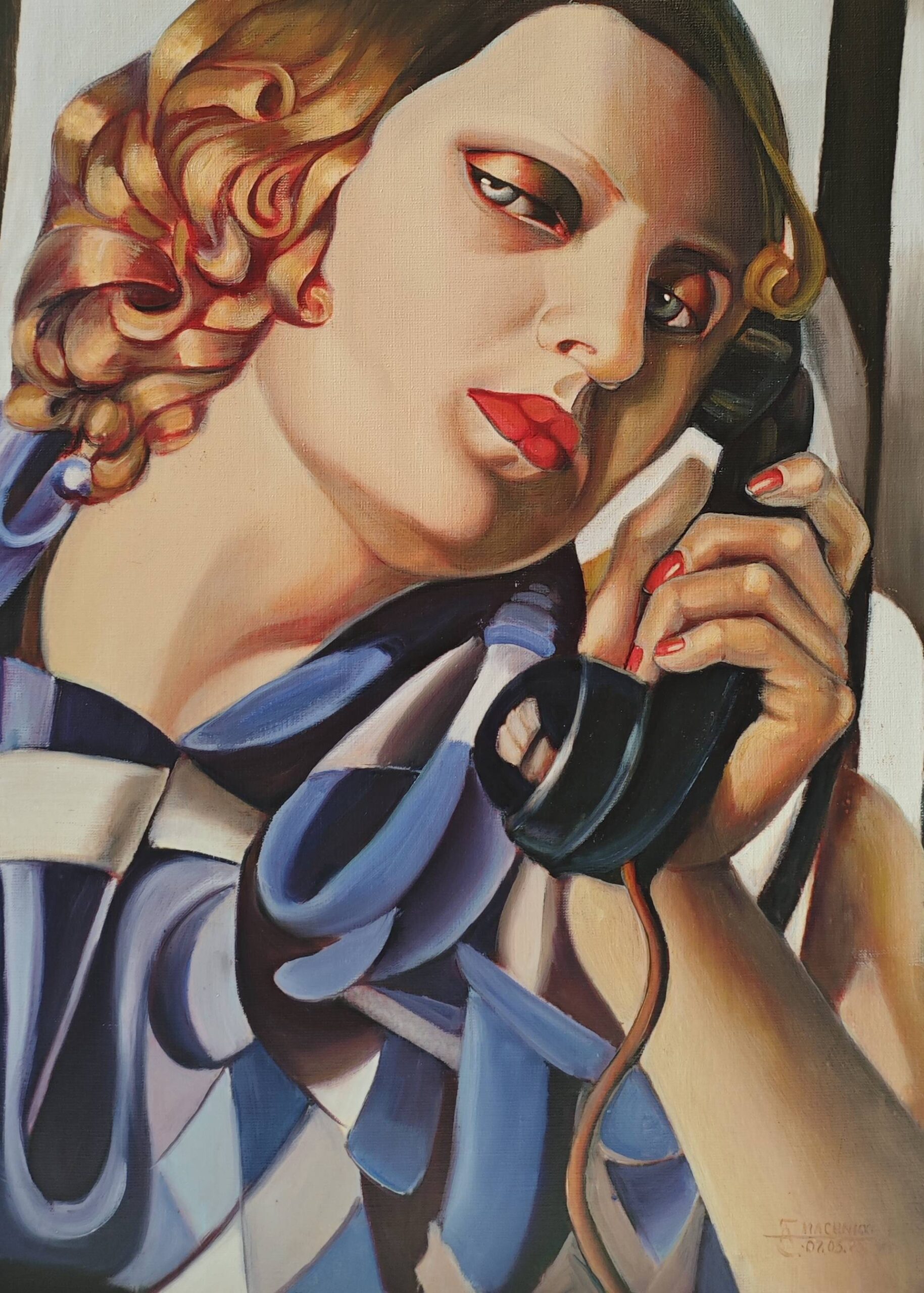 Obraz Olejny Telefon II wg Tamary Łępickiej