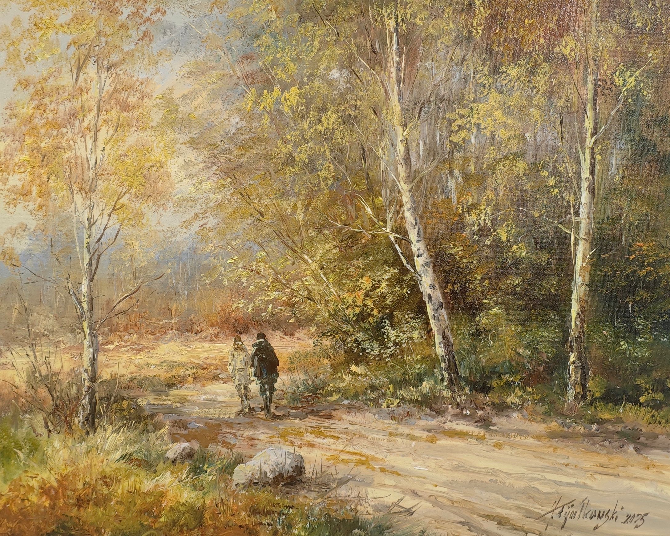 Obraz Olejny Spokojny spacer