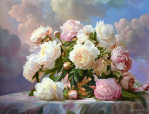 Obraz Olejny Flirt z chmurami