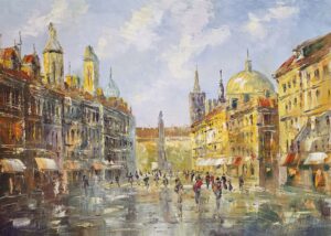 Obraz Olejny Rytm Piotrkowskiej