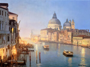 Obraz Olejny Grand Canal po zachodzie słońca