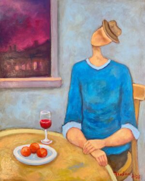 Obraz Olejny Wieczorne wino