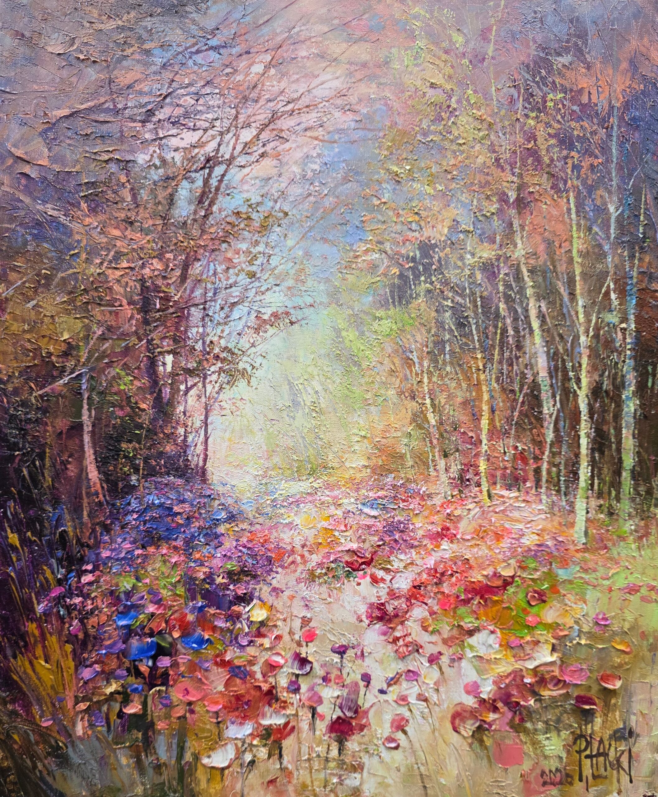 Obraz Olejny Granica światła