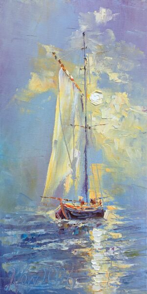 Obraz Olejny Delikatność porannego rejsu