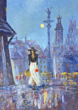 Obraz Olejny Sekret wieczornego miasta