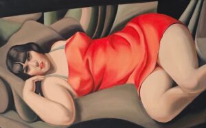 Obraz Olejny Różowa Tunika Wg. Tamary Łępickiej